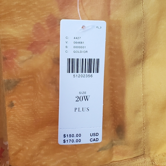 NWT Anthropologie - Londonberry Jumpsuit in Yellow Gold Floral Print - Picture 4 of 5